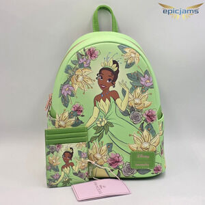 Loungefly Disney The Princess And The Frog Tiana Floral Mini Backpack Set